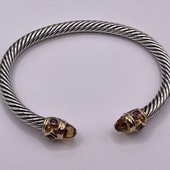 David Yurman 5mm Renaissance Bracelet with Citrine and 14k Gold - Picture 11 of 16